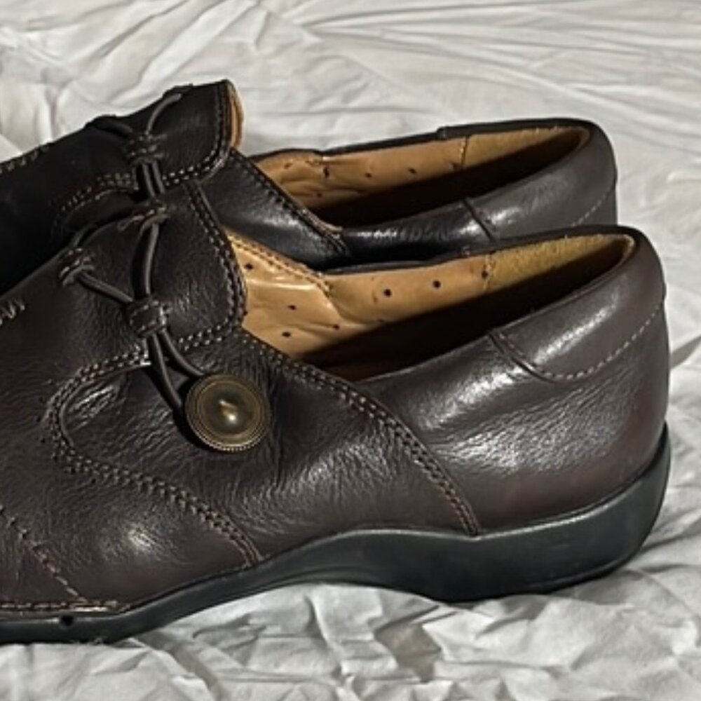 Clarks Unstructured Women's Un.Loop Brown Leather… - image 4